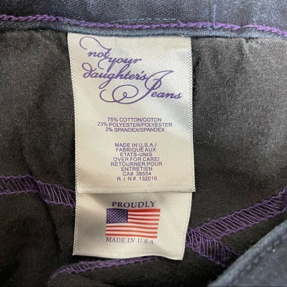 NYDJ Dark Wash Skinny Jean Size 6 27" - Picture 7 of 8